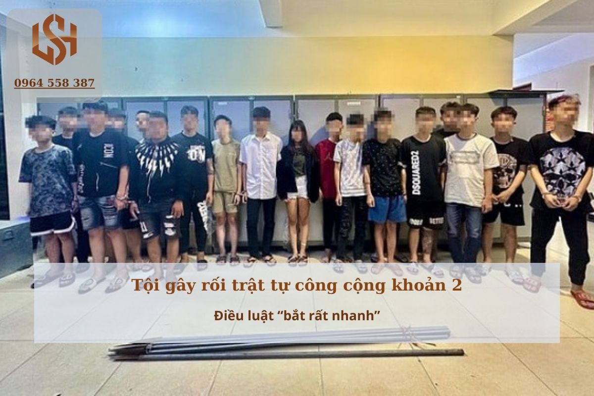 Tội gây rối trật tự công cộng khoản 2