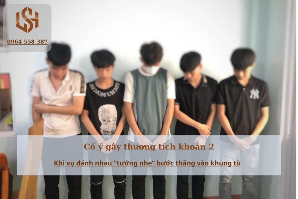 Cố ý gây thương tích khoản 2 - điều 134 Bộ luật hình sự
